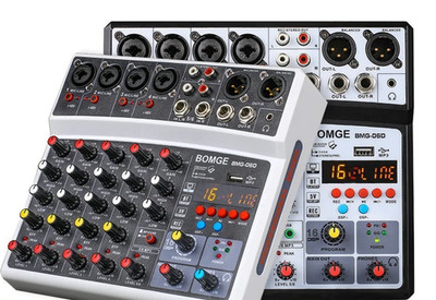  ️ BOMGE 6-Kanal DJ Audio Mixer - DSP Effekte, Bluetooth & Pro Control