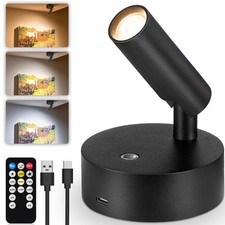 Wireless LED Spotlight Indoor 3350mAh Rechargeable Battery Operated Spotlight...