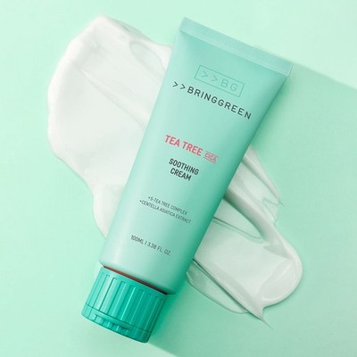 BRINGGREEN Tea Tree Cica Soothing Cream+ 100mL_NEW Korea cosmetic K-beauty
