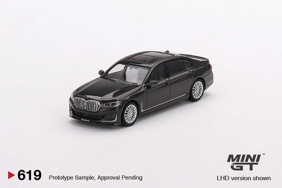 BMW Alpina B7 XDrive Dravit Grey Metallic LHD 1:64 Scale Mini GT 00619L