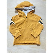 Tommy Bahama Kids Mustard Yellow Henley Hoodie Pullover Sweatshirt 24M