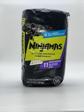 Ninjamas Girls' Bedwetting Disposable Underwear Nighttime L 64-95 lbs, 11 Ct