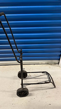 2-Wheel Folding Luggage Cart Hand Truck Dolly Cart, Black Metal, 2 Wheel