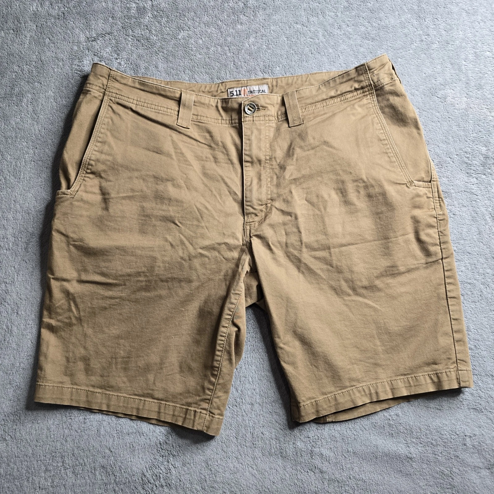 511 Tactical Aramis Shorts Mens 36 Brown Khaki 9.5" Utility Pockets Outdoors