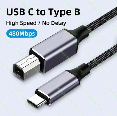 USB C Druckerkabel USB-C auf USB B Scanner- Drucker- Kabel für Samsung HP Canon