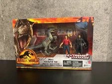 Mattel Jurassic World Owen Grady & Velociraptor Blue 3.8 inch Action Figure