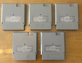 5 Nintendo NES Games (Punchout, Ninja Gaiden II, Double Dragon I & II, Kung Fu)