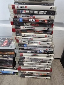 Playstation Lot Games, Console, Cables, Controllers-As Is 