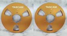 One Pair 10.5'' Gold TASCAM Tape Reel Aluminum For Reel To Reel Tape Recorder
