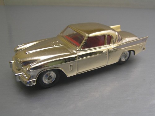 Corgi Toys 211S Studebaker Golden Hawk Gold plated 1/43 scale NM+ rare this good