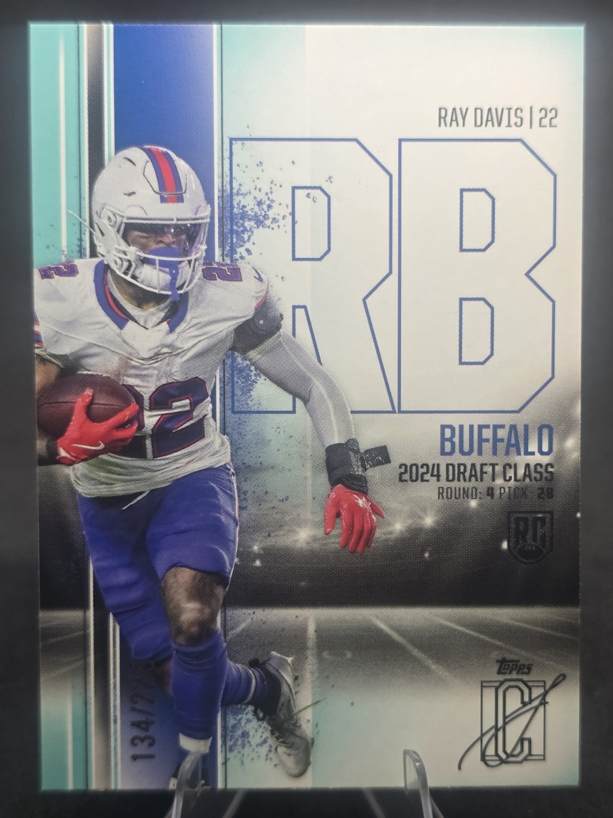 Ray Davis 2024 Topps Signature Class #75 Teal /225 Buffalo Bills