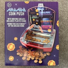 Mini Arcade Coin Pusher Machine Game Toy Kids 3+ With Moving Shelves Gift