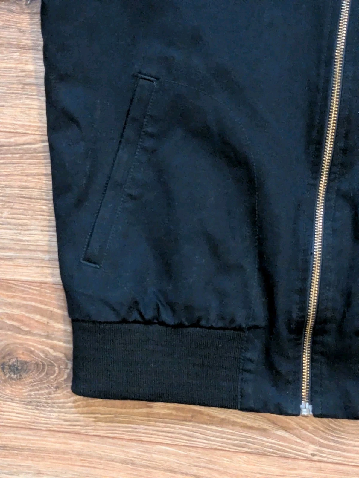 Fred Perry Bomber Jacket Men Small Black White Tipped Cotton Twill Punk Hardcore - product detail image 9