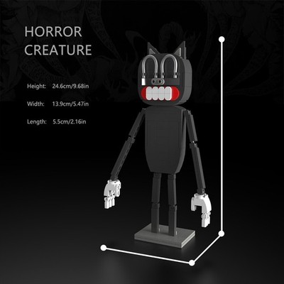 Hot Sale Cartoon Cat Model Horror Creature 197 Building Toys Build Moc