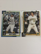 2025 Topps Chrome Update Series Nick Kurtz Rookie Card Lot Athletics RC