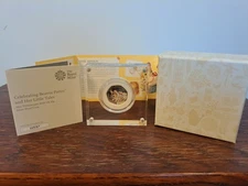 Beatrix Potter Silver Proof Coloured 50p Mrs. Tittle-Mouse Royal Mint Box & COA