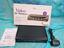 Radio Shack 4 way RF Modulator 15-1215,Box,Manual, AC Adapter-Works Great