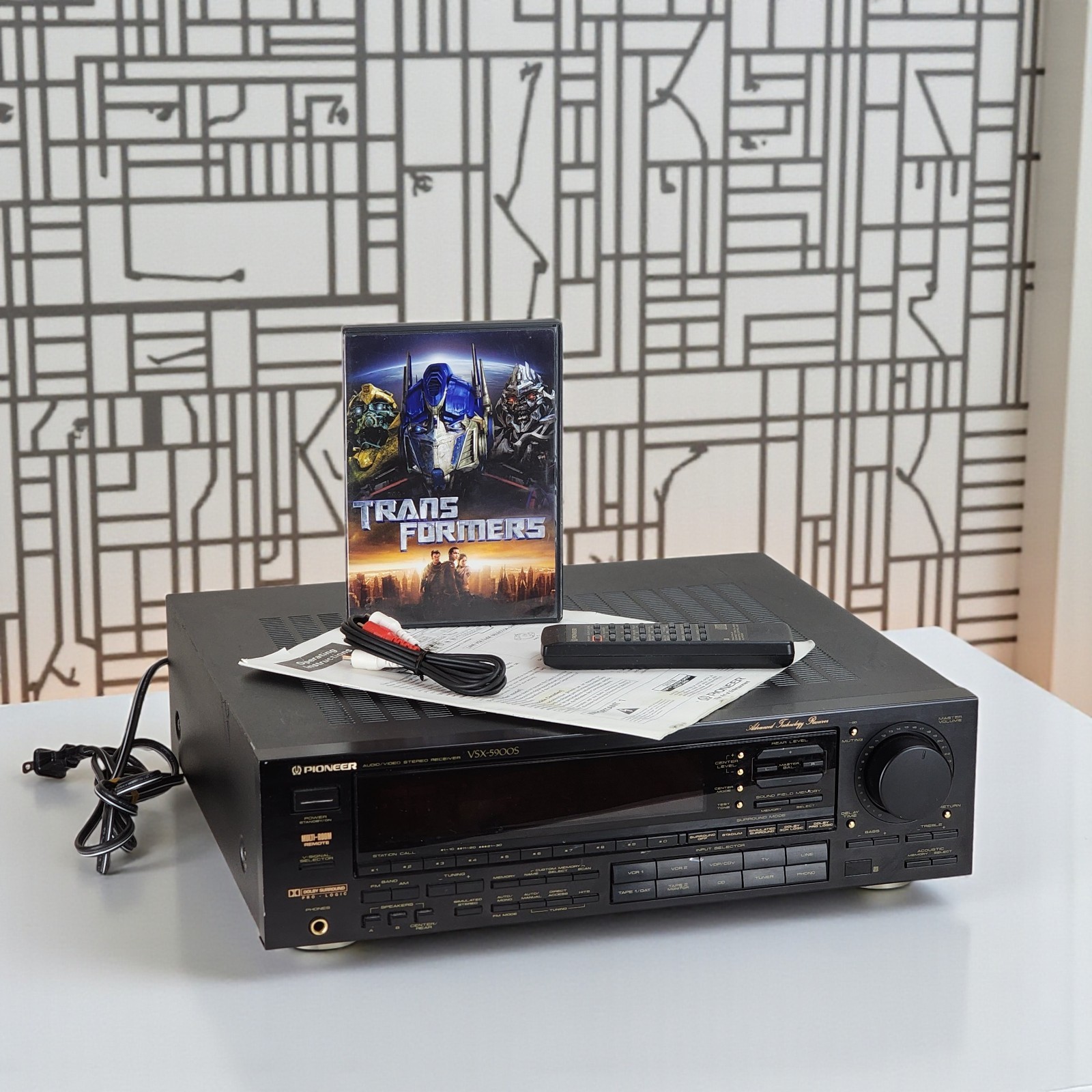 Pioneer VSX-5900S 120V Audio Vid Stereo Receiver Multi-Room Remote Manual Bundle