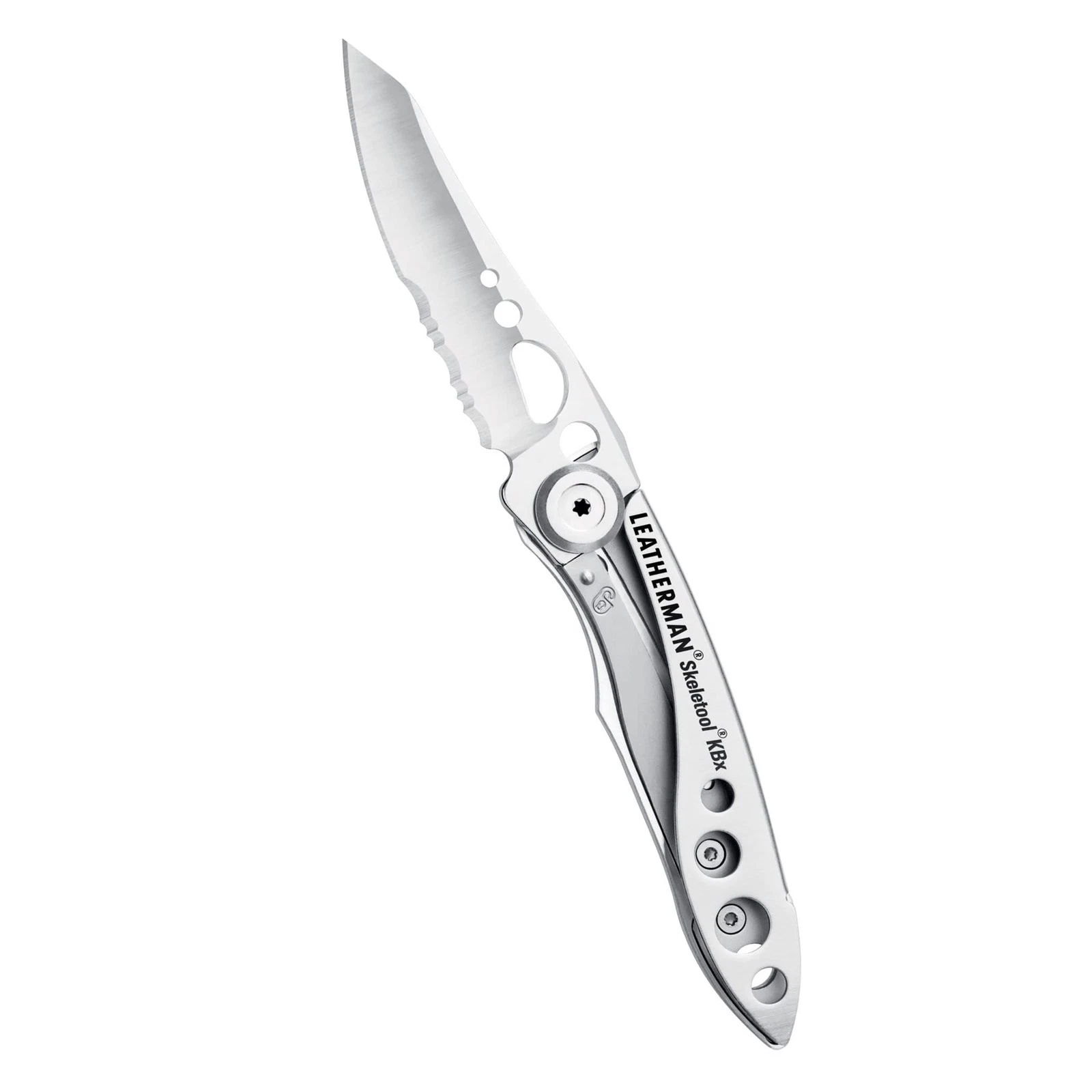 LEATHERMAN Skeletool KBX Pocket Multitool Knife & Bottle Opener, Stainless