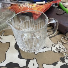 Vintage Ravenhead White Fire Glass Milk Jug John Clappison 70s  