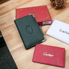 2026 Cartier Must de Cartier Green Calfskin Leather 4CC Card Holder Wallet - NIB