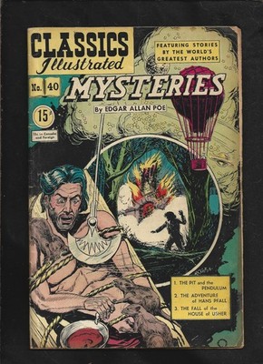 CLASSICS ILLUSTRATED #40 G+ HRN75 (MYSTERIES)