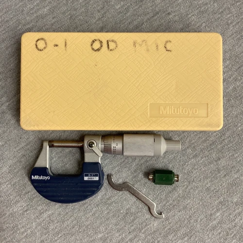 Mitutoyo 102-717 Series 102 Mechanical Ratchet-Thimble Micrometer, 0 to 1", SAE