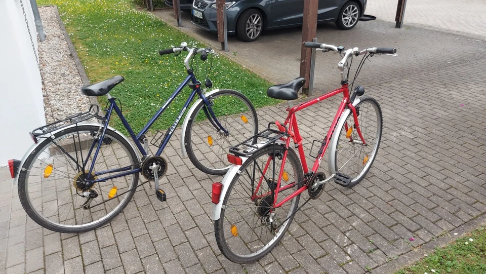 2x Trekking Rad Set - Männer und Frauenbike - Deltabikes 28Zoll mit Gepäckträger - Bild 2 von 4