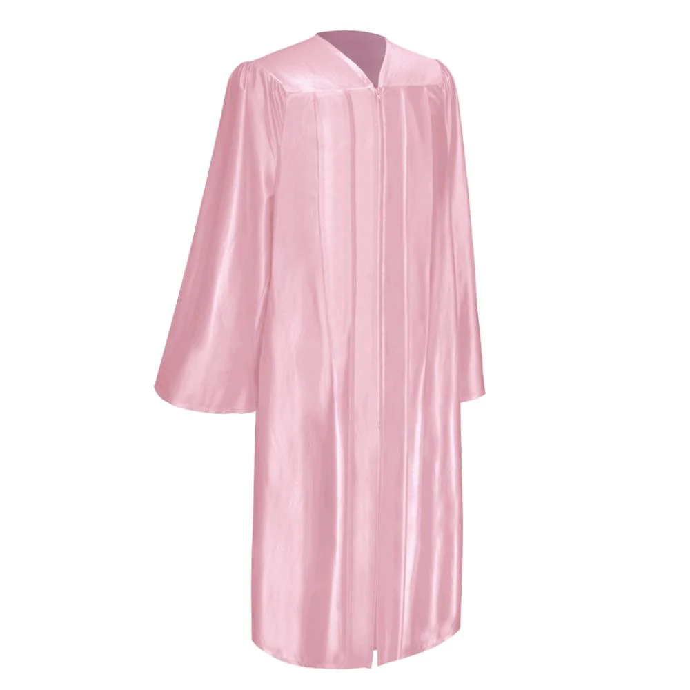 Endea Graduation Shiny Pink Graduation Gown Cap