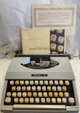 Excellent Vintage Royal Signet Portable Typewriter w/ Case, Ribbons, More INV thumbnail
