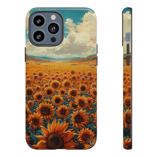 Phone Case for iPhone, Pixel, Galaxy - Sunflower Field Floral Sky Flower Cover - Picture 58 of 191