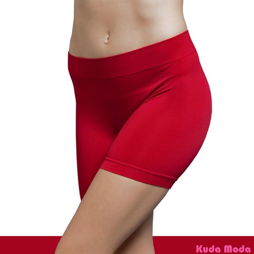 Pantalones cortos elásticos sin costuras para bicicleta colores lisos Spandex entrenamiento básico liso pantalón ajustado - Imagen 11 de 22