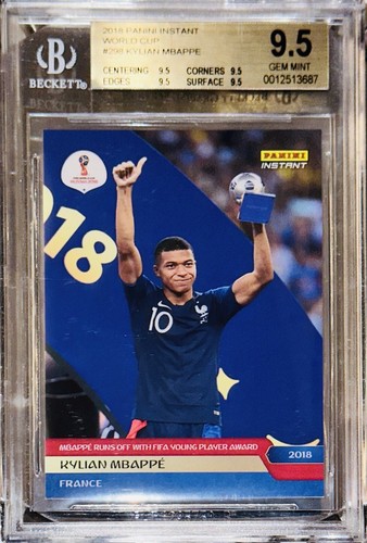 2018 Kylian Mbappe RC PANINI INSTANT WORLD CUP 298 BGS 9.5 SP RARE Serial #1/630 - Picture 12 of 20