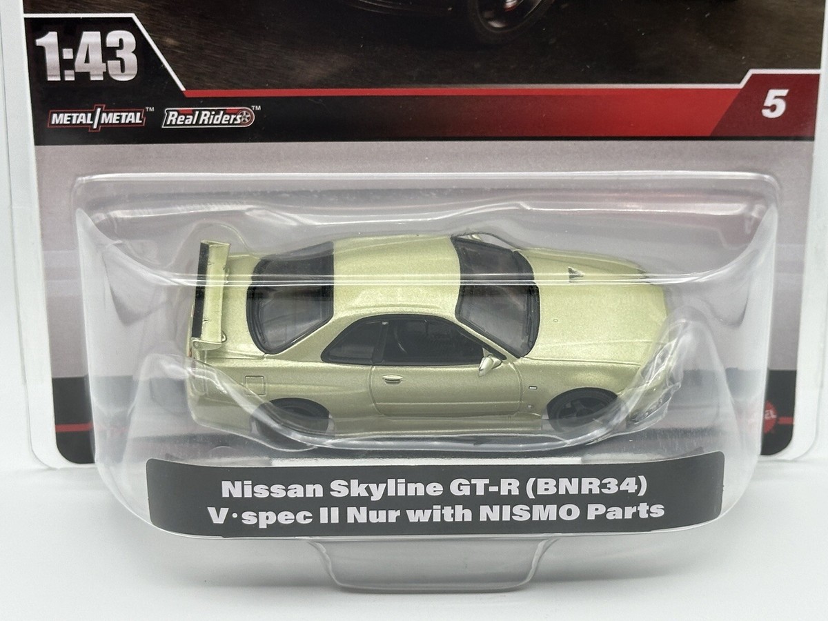 ミニカー HotWheels Nissan Skyline GT-R (BNR34) Hot Wheels Premium 2024 Nisson Skyline GT-R {BNR 34} 1:43