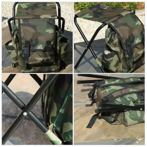 Folding Camping Chair Stool Fabric Waterproof Fishing Tackle Seat Table Bag - Picture 12 of 20