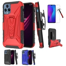 For T-Mobile Revvl 6x 5G/ Revvl 6, Belt Clip Holster with Kickstand