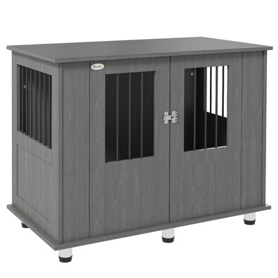 PawHut Indoor Hundebox Möbel für mittlere und große Hunde, magnetische Tür, 100