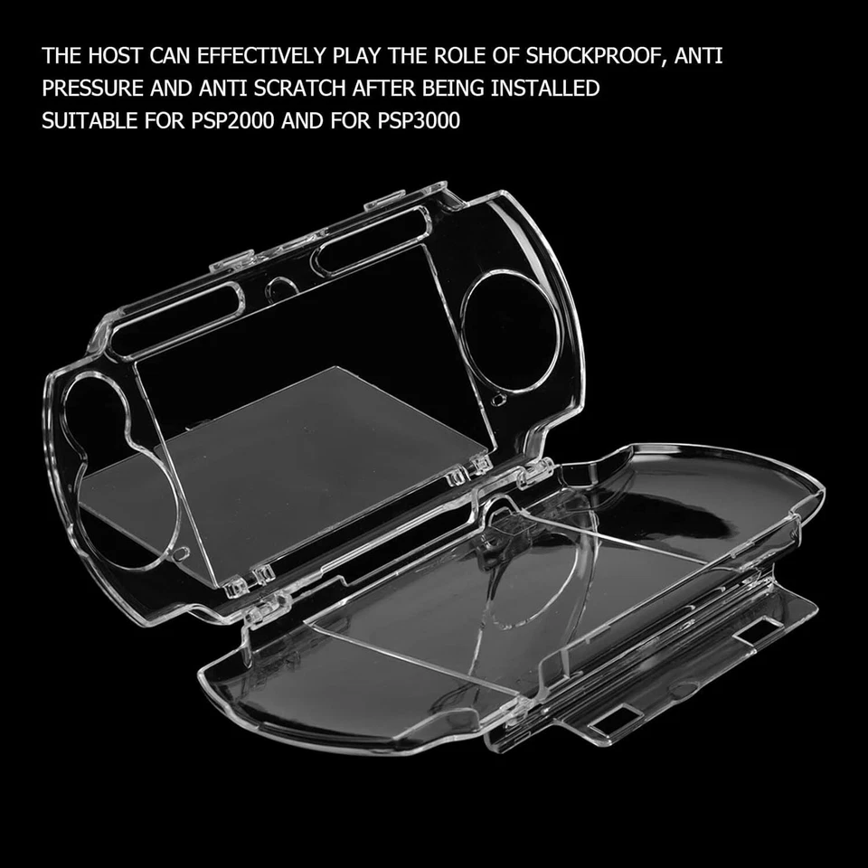 Clear Anti-dust Hard Skin Case Protector Cover for Sony PSP 2000 3000 Console - Image 2 of 4