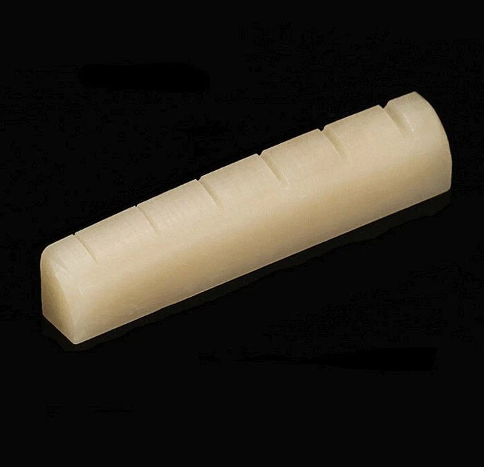 GUITAR PARTS DEPOT Knochen Sattel 45 mm ungebleicht für Westerngitarre / E-Gitarre, bone nut guitar