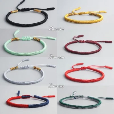 Alle Modelle Glück Handarbeit buddhistische Knoten Seil Armband tibetisch verstellbar - Bild 1 von 4