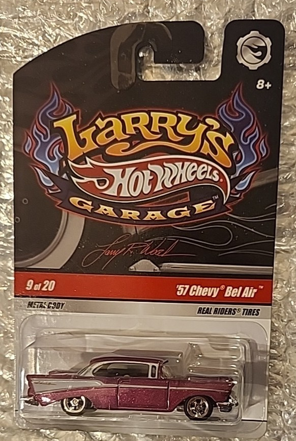 2008 Hot Wheels Larry's Garage '57 Chevy Bel Air (Pink)  9/20