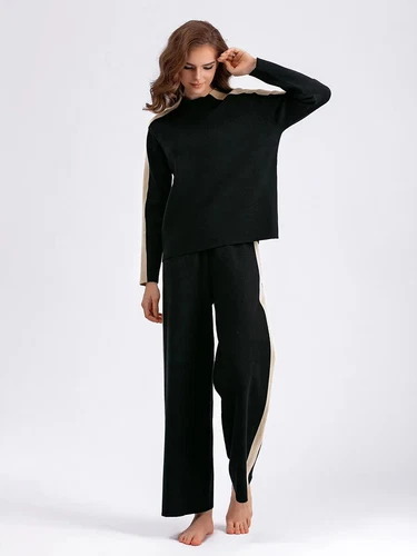 New Women's Suit Two Piece Sets Long Sleeve Tops Pants Sets Tracksuit Party - Picture 6 of 15
