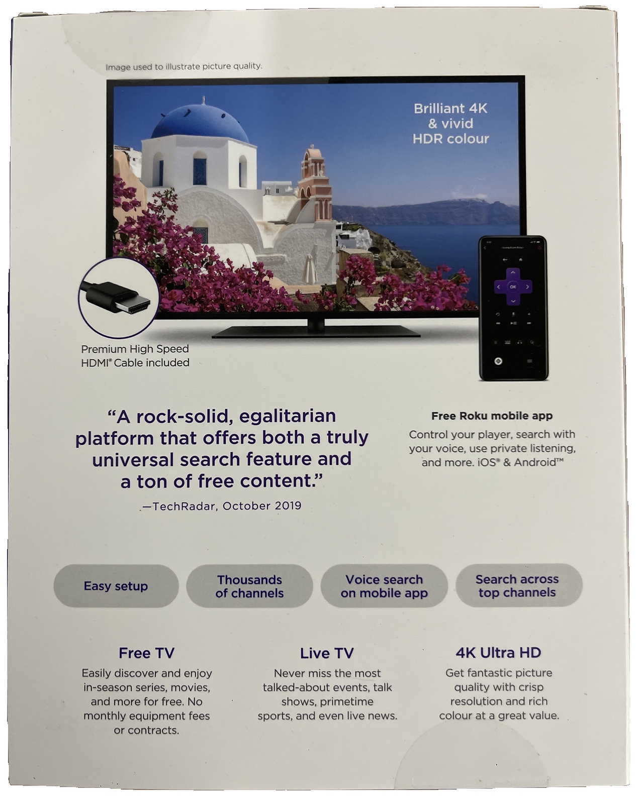 Roku Premiere HD/4K/HDR Streaming Media Player 829610003573 eBay