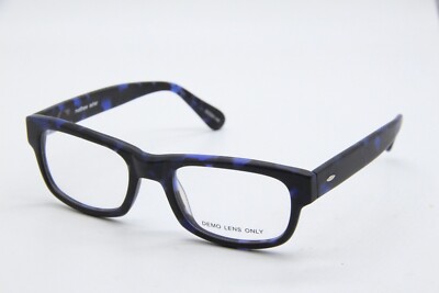 NEW MATTHEW ASHER 121-2 MBLT BLACK BLUE AUTHENTIC EYEGLASSES 52-20