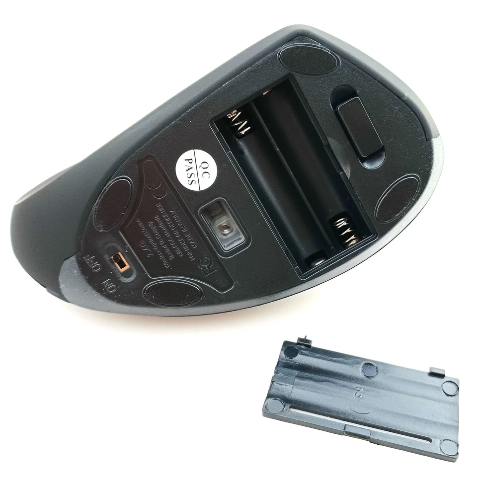 Wireless Vertical Mouse Laptop PC Optical Mice Ergonomic Reduce Muscle Strain - Image 2 of 4