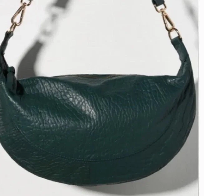 Bandolera Anthropology Cuero Color Verde Foto 4 de 4