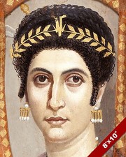 MUMMY PORTRAIT OF ROMAN EGYPTIAN WOMAN ISIDORA PAINTING ART REAL CANVAS PRINT