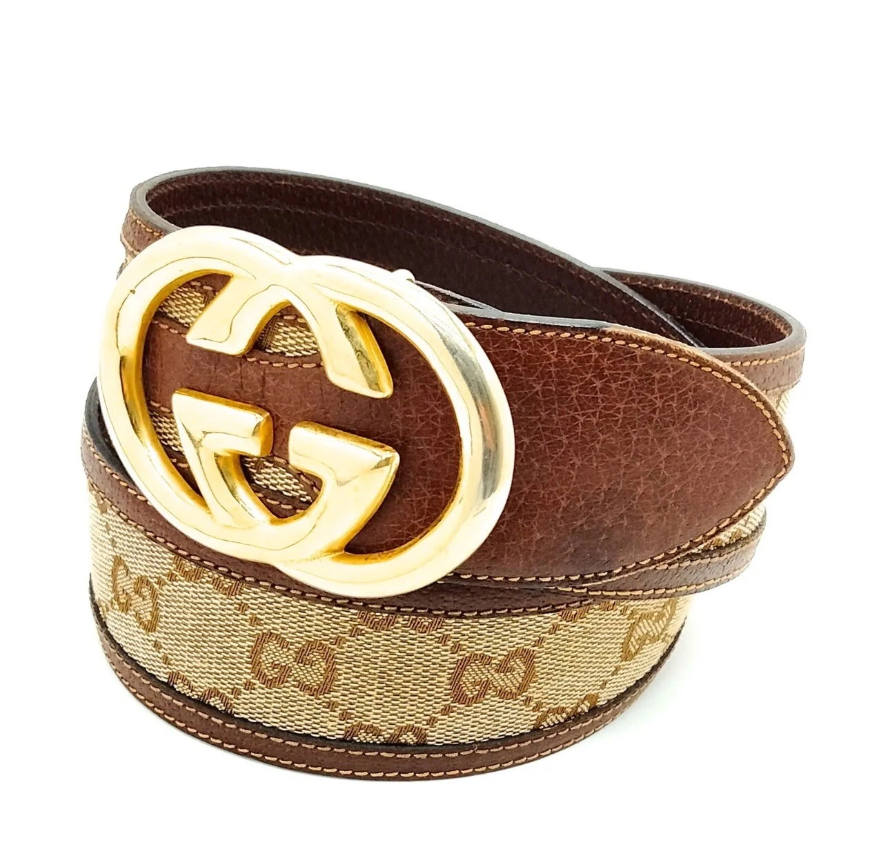 Ceinture Gucci marron toile 428651