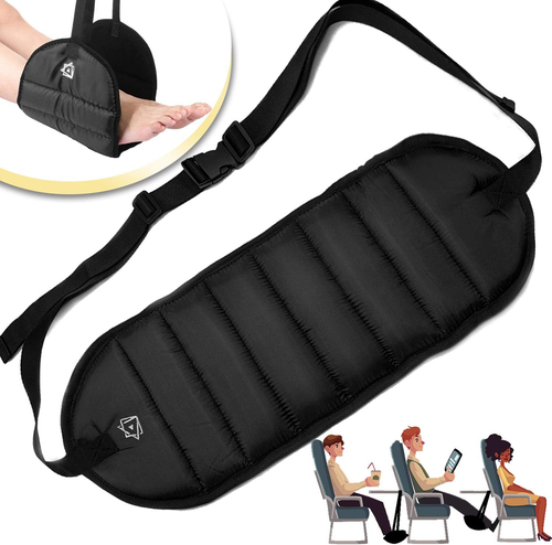 Foot Rest Airplane Travel Footrest Flight Leg Hammock Hanger Sling Prevent Back