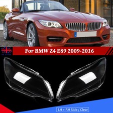 Pair Front Headlight Headlamp Lens Cover For BMW E89 Z4 2009-2013 Left Right